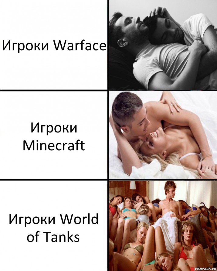 Игроки Warface Игроки Minecraft Игроки World of Tanks