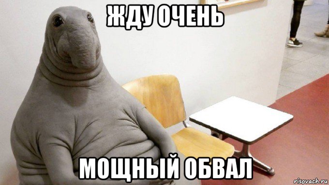 жду очень мощный обвал