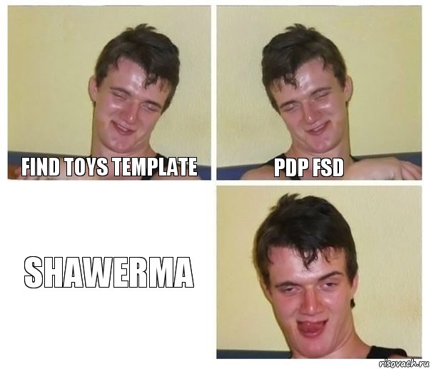 Find Toys Template PDP FSD Shawerma, Комикс Не хочу (10 guy)