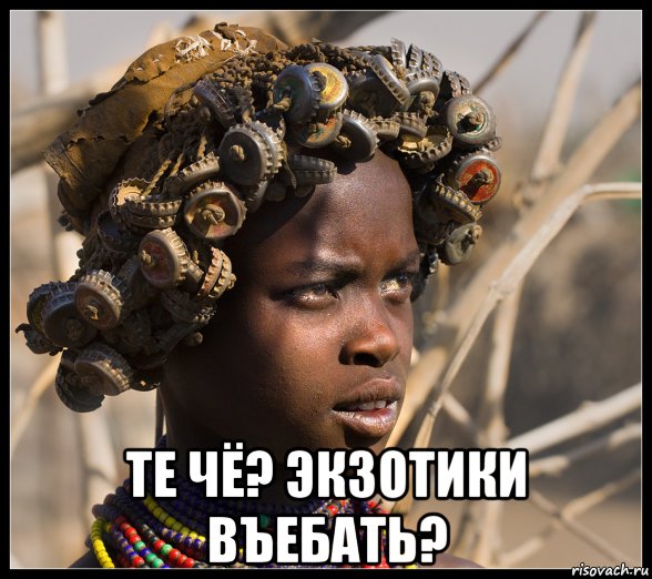  те чё? экзотики въебать?, Мем Африканка