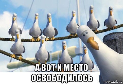  а вот и место освободилось