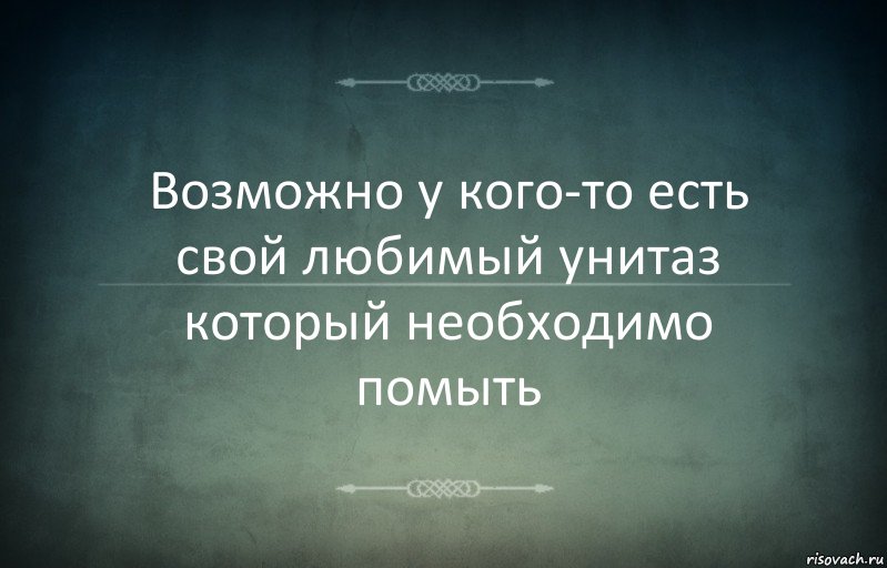 Возможно у кого-то есть свой любимый унитаз который необходимо помыть, Комикс Игра слов 3