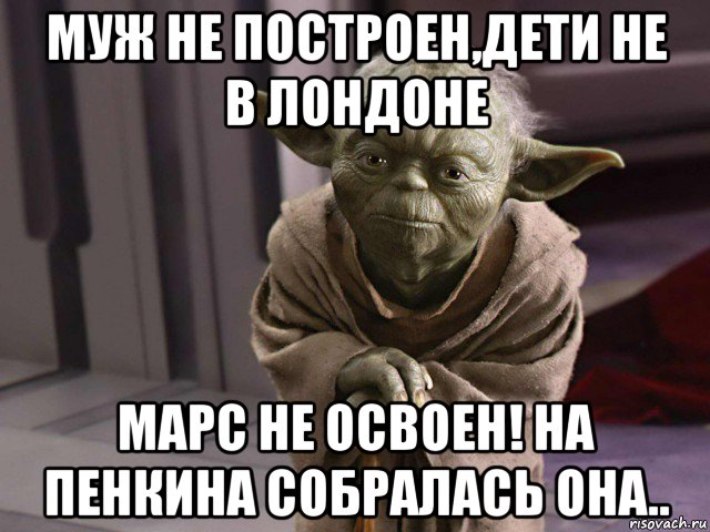 муж не построен,дети не в лондоне марс не освоен! на пенкина собралась она..