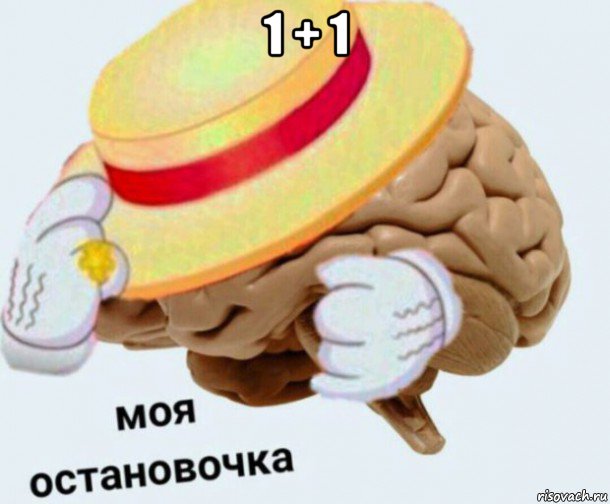 1 + 1 , Мем   Моя остановочка мозг