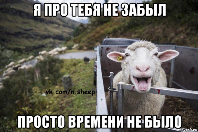 я про тебя не забыл просто времени не было
