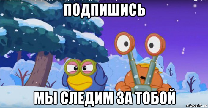 подпишись мы следим за тобой