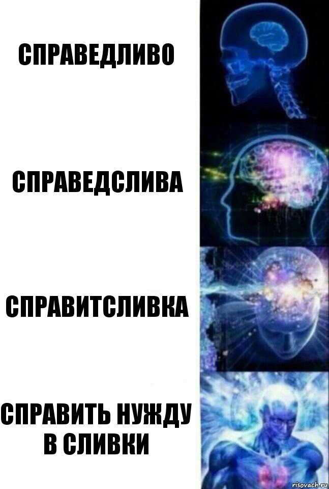 справедливо справедслива справитсливка справить нужду в сливки, Комикс  Сверхразум