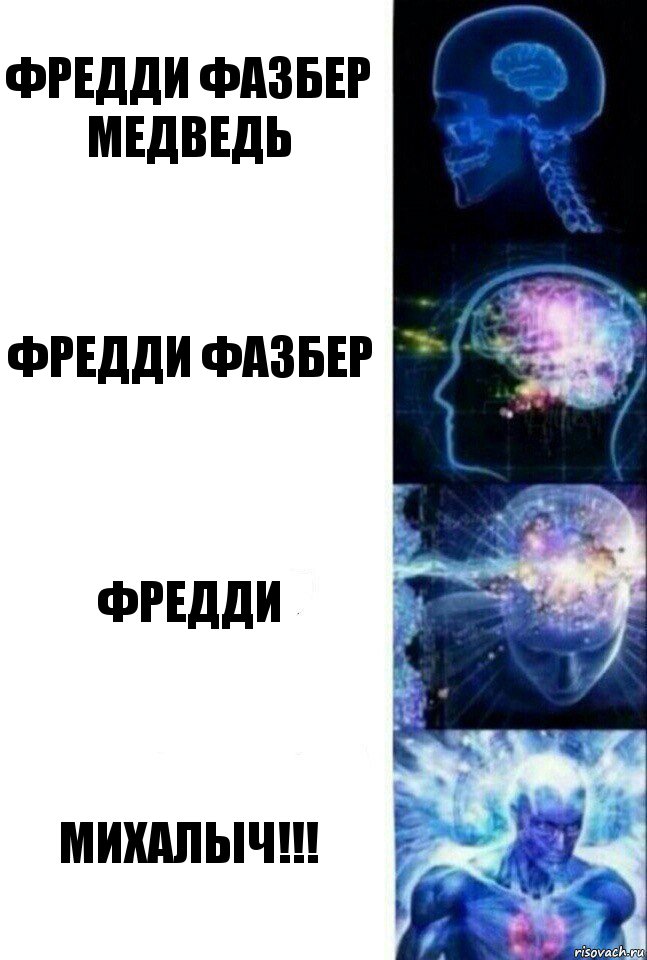 Фредди фазбер медведь Фредди фазбер фредди МИХАЛЫЧ!!!, Комикс  Сверхразум