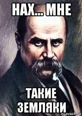 нах... мне такие земляки, Мем Тарас Шевченко