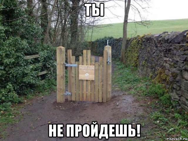 ты не пройдешь!, Мем Забор
