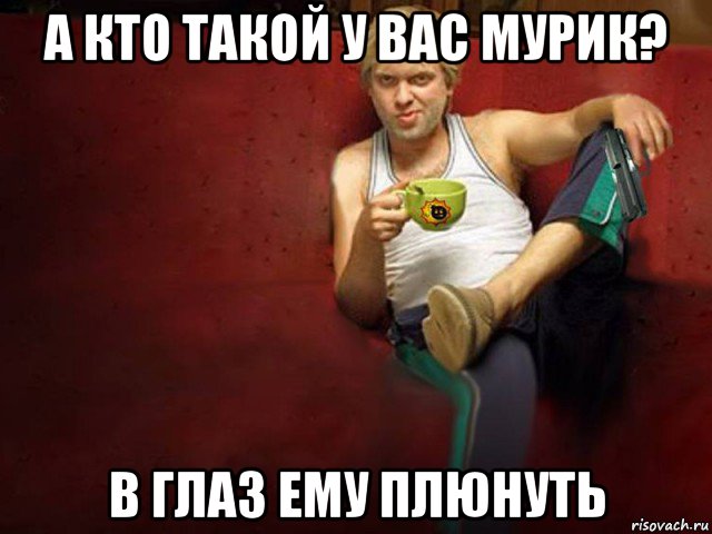 а кто такой у вас мурик? в глаз ему плюнуть