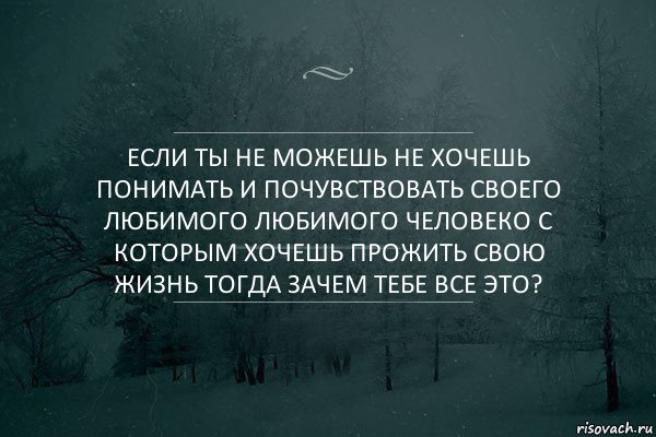 Если ты не можешь не хочешь понимать и почувствовать своего любимого любимого человеко с которым хочешь прожить свою жизнь тогда зачем тебе все это?, Комикс Игра слов 5