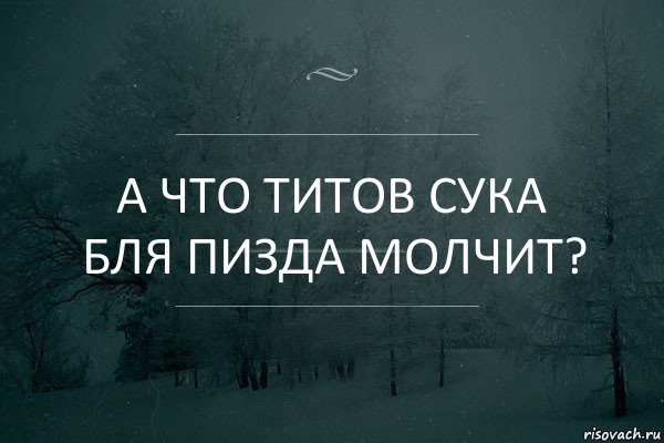 А что Титов сука бля пизда молчит?, Комикс Игра слов 5