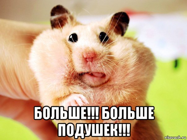  больше!!! больше подушек!!!