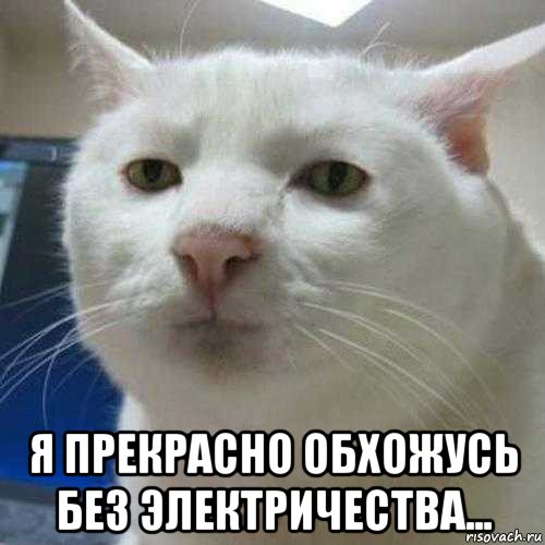  я прекрасно обхожусь без электричества...