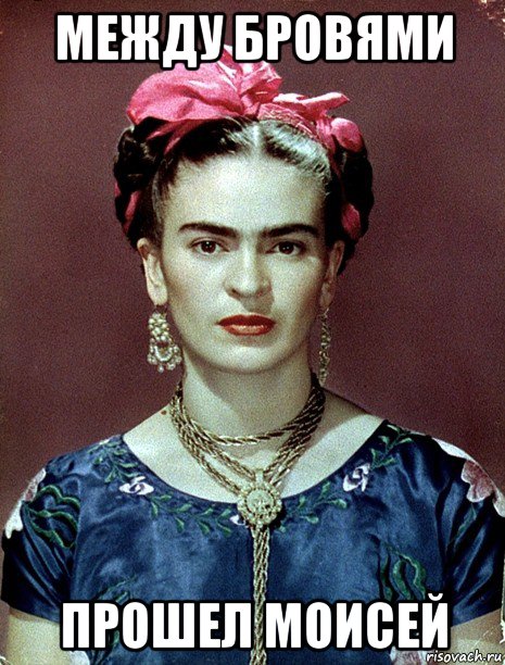 между бровями прошел моисей, Мем Magdalena Carmen Frieda Kahlo Ca