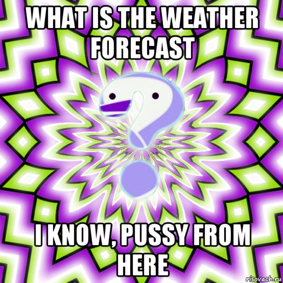 what is the weather forecast i know, pussy from here, Мем Омская загадка