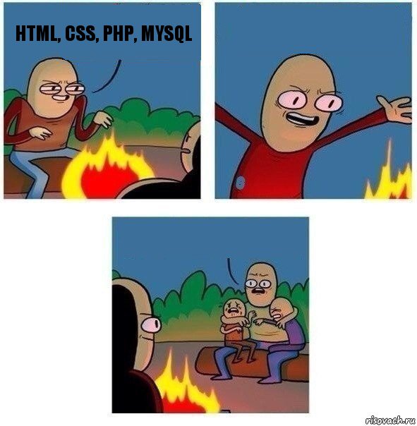 HTML, CSS, PHP, MySQL  , Комикс   Они же еще только дети Крис
