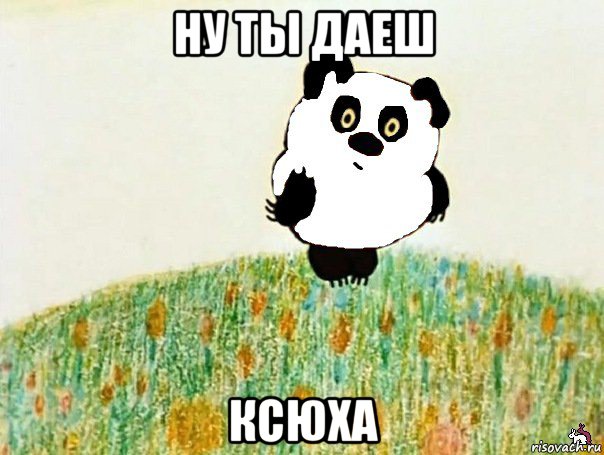 ну ты даеш ксюха, Мем панды