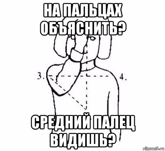 на пальцах объяснить? средний палец видишь?, Мем  Перекреститься