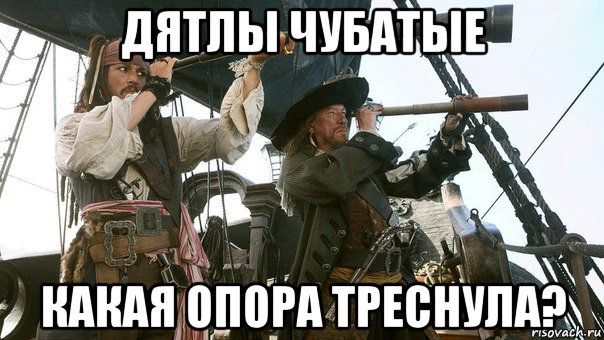 дятлы чубатые какая опора треснула?