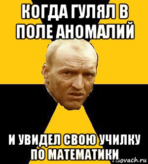 когда гулял в поле аномалий и увидел свою училку по математики, Мем Сталкер