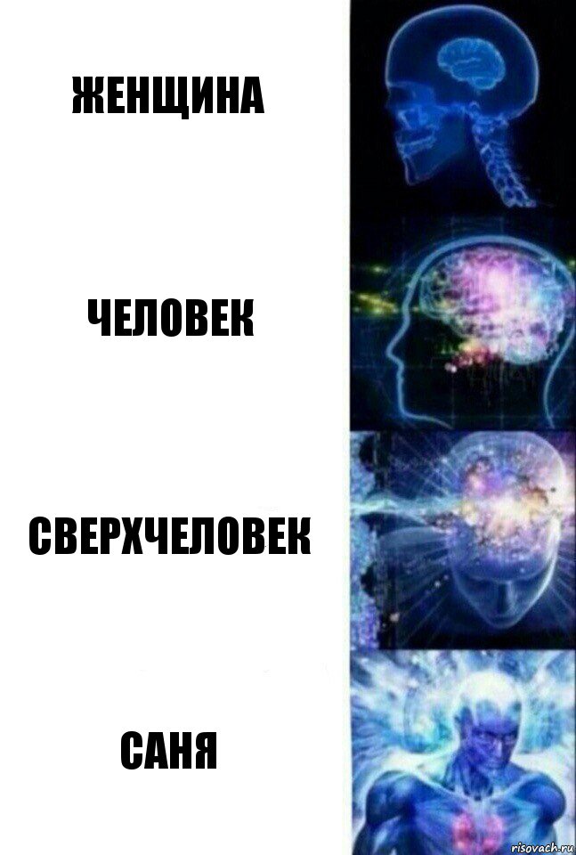 Женщина Человек Сверхчеловек Саня, Комикс  Сверхразум