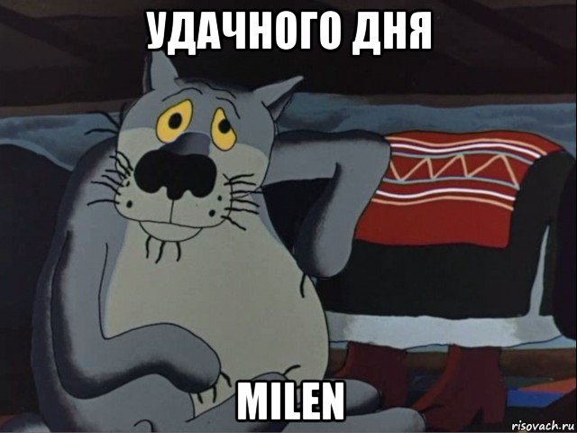 удачного дня milen