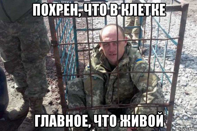 похрен, что в клетке главное, что живой