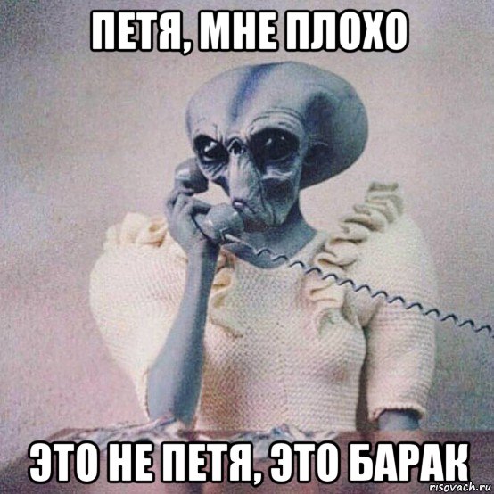 петя, мне плохо это не петя, это барак