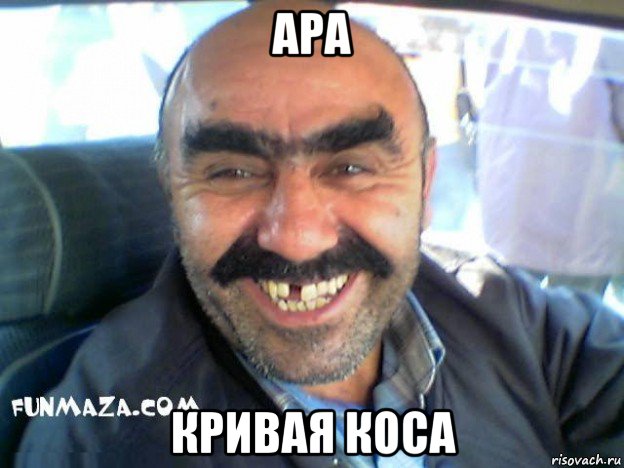 ара кривая коса, Мем ара