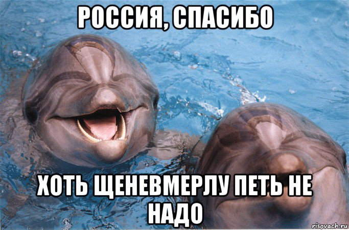 россия, спасибо хоть щеневмерлу петь не надо