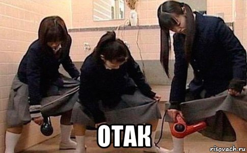  отак, Мем Девушки с феном