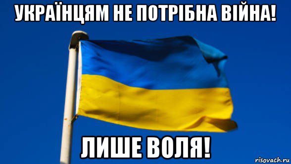 українцям не потрібна війна! лише воля!, Мем Флаг Украины