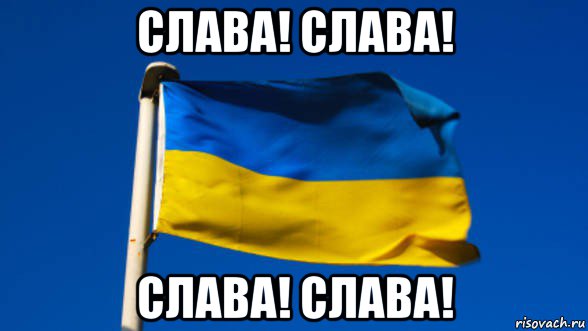 слава! слава! слава! слава!, Мем Флаг Украины