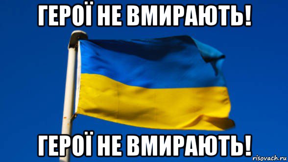 герої не вмирають! герої не вмирають!, Мем Флаг Украины