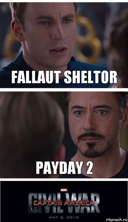 Fallaut Sheltor PayDay 2, Комикс   Гражданская Война