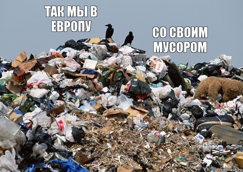 так мы в европу со своим мусором, Комикс мусор