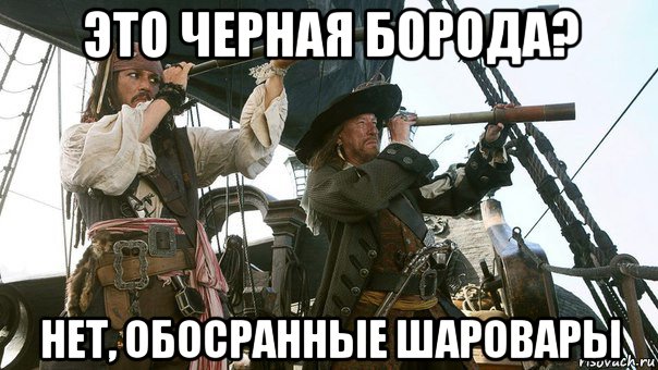 это черная борода? нет, обосранные шаровары