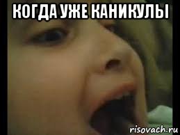когда уже каникулы 