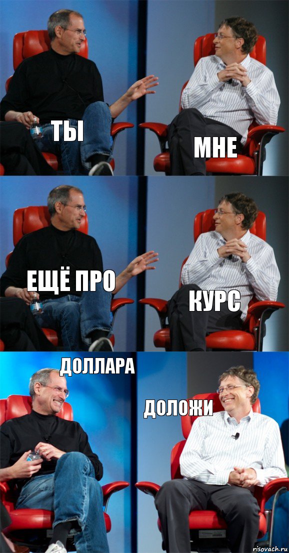 ты мне ещё про курс доллара доложи, Комикс Стив Джобс и Билл Гейтс (6 зон)