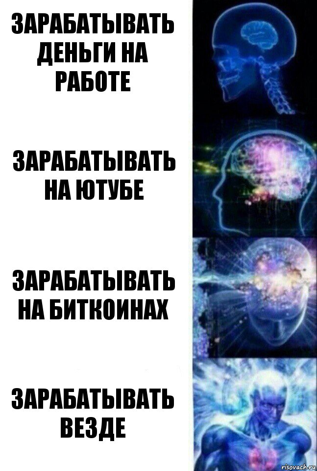 зарабатывать деньги на работе зарабатывать на ютубе зарабатывать на биткоинах зарабатывать везде, Комикс  Сверхразум