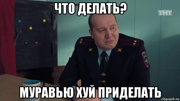 что делать? муравью хуй приделать
