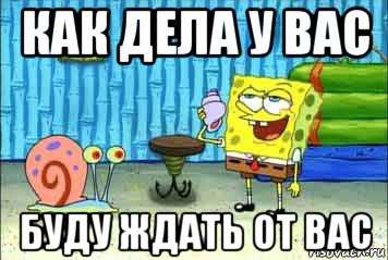 как дела у вас буду ждать от вас