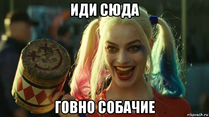 иди сюда говно собачие, Мем    Harley quinn