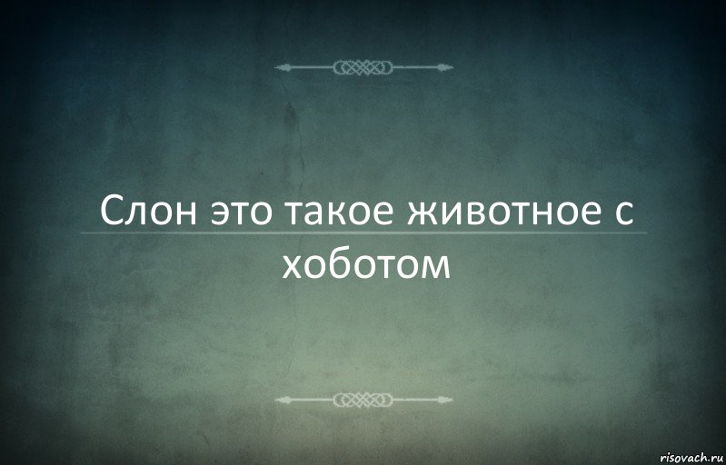 Слон это такое животное с хоботом, Комикс Игра слов 3