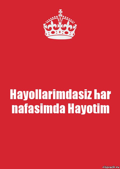 Hayollarimdasiz har nafasimda Hayotim, Комикс Keep Calm 3