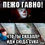 пежо гавно! что ты сказал? иди сюда сука