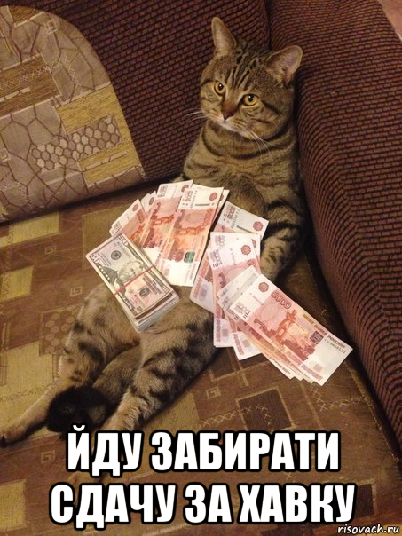  йду забирати сдачу за хавку