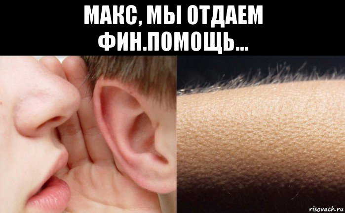 макс, мы отдаем фин.помощь... 